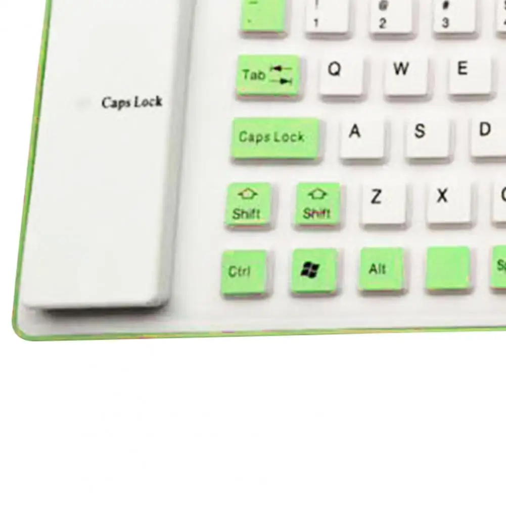 

Portable Soft Waterproof Silicone Flexible Roll Up Silent Keyboard for Laptop