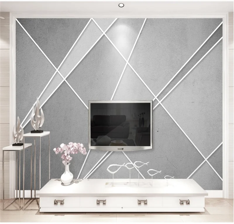 Пользовательские обои 3D фото стены простой Ретро Художественная линия