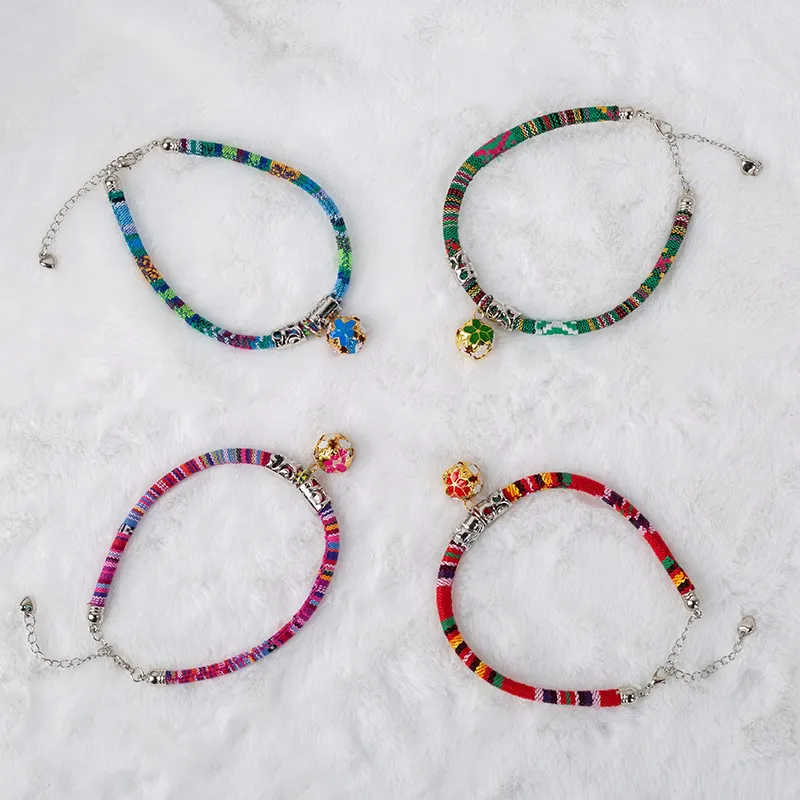 Персонализированный ошейник для собак и кошек с колокольчиком регулируемый в