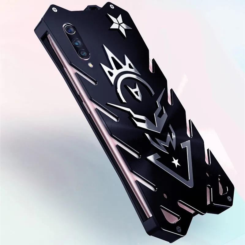 Чехол для Xiaomi Mi A3 Lite армированный Алюминиевый металлический мощный уличный чехол