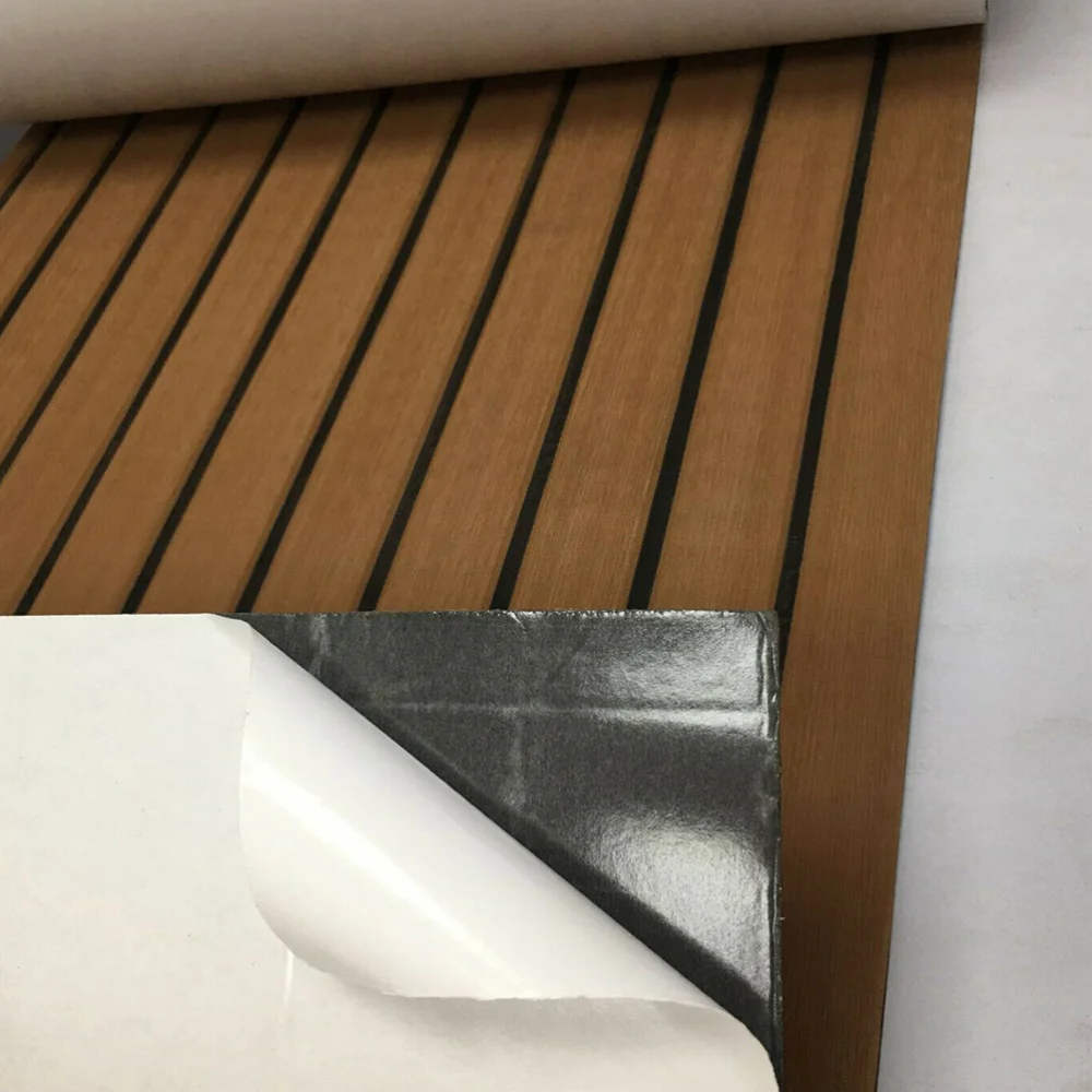 

1PC EVA Boat Non-slip Cushion Synthetic Teak Boat Floor Safety Mat Yacht Deck Cushion Decor Practical Boat Ground Cushion for Sh