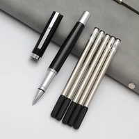 1pc new classic fashion gel pen blue black ink roller pens business office stationery ballpoint pen 0 5mm refill drop transport
