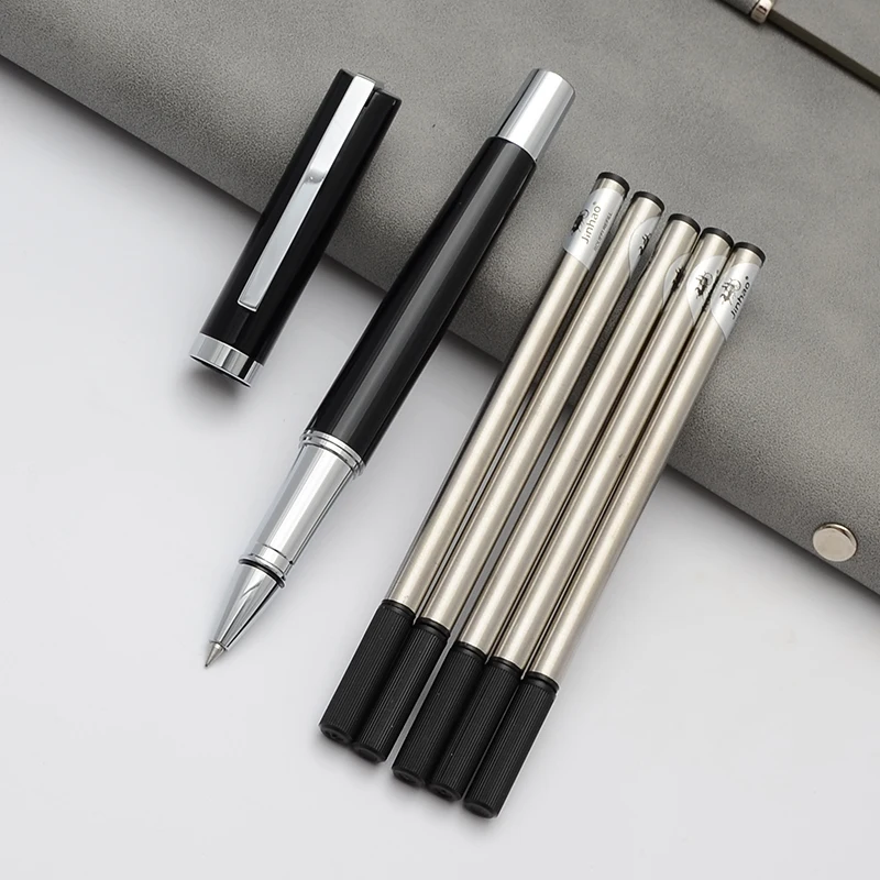 1 шт. новая классическая модная гелевая ручка Синие черные чернила роликовые