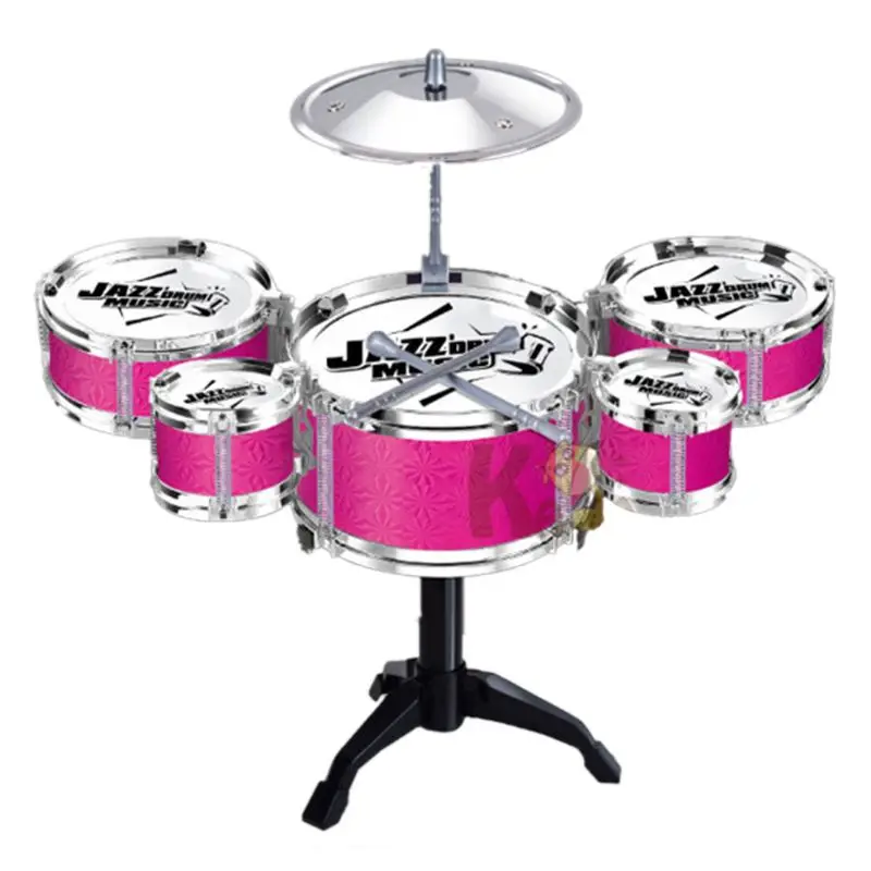 

Childrens Mini Jazz Drum Set Kids Musical Educational Instrument Toy with Stick