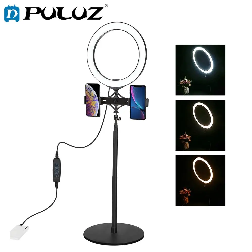 Настольное крепление PULUZ с круглым основанием 140 см + двойной кронштейн для
