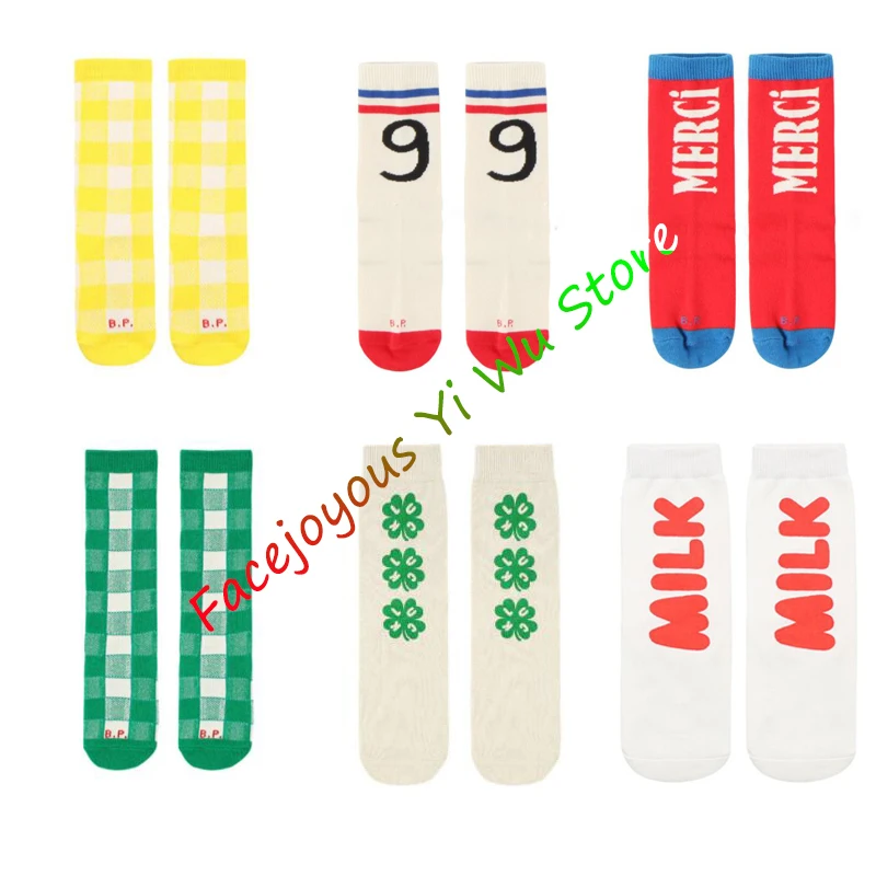 Facejoyous/милые детские носки без пятки сезон весна лето хлопковые средней длины с