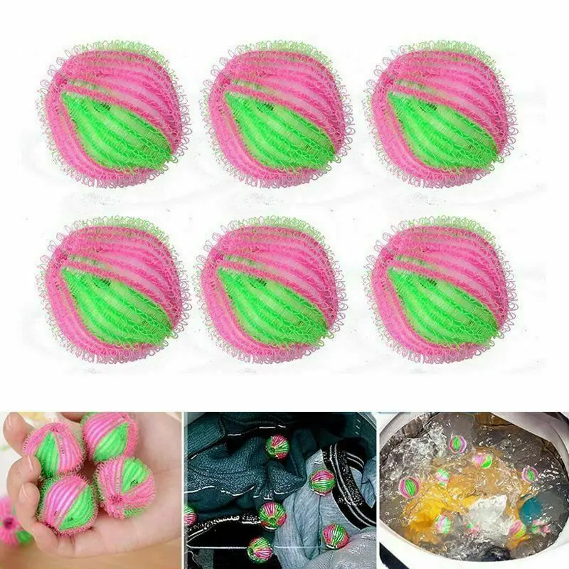 6 шт. волшебные шарики для удаления волос одежда стирки личная гигиена стиральная