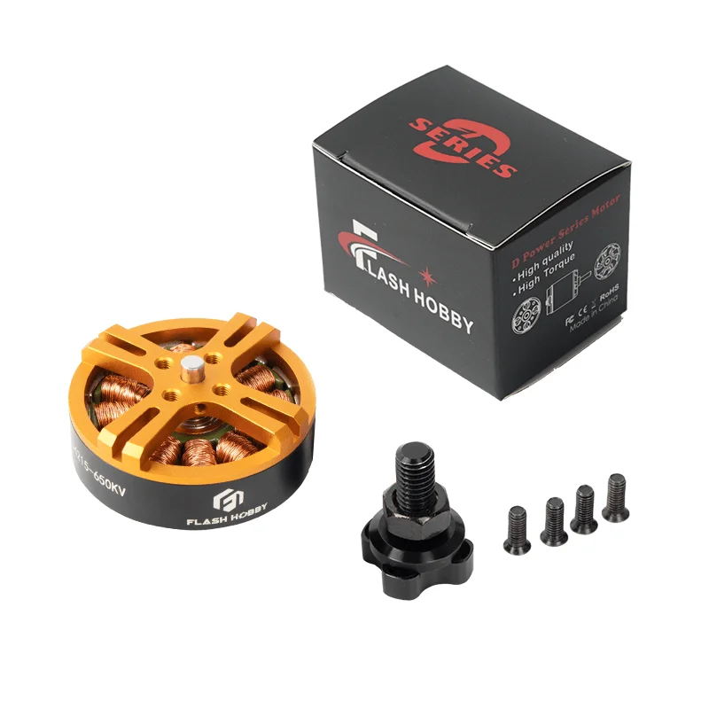 

Мульти-роторный двигатель FlashHobby D4215 650KV, бесщеточный двигатель 2,3 кг, упорный 3-6S для дрона с дистанционным управлением