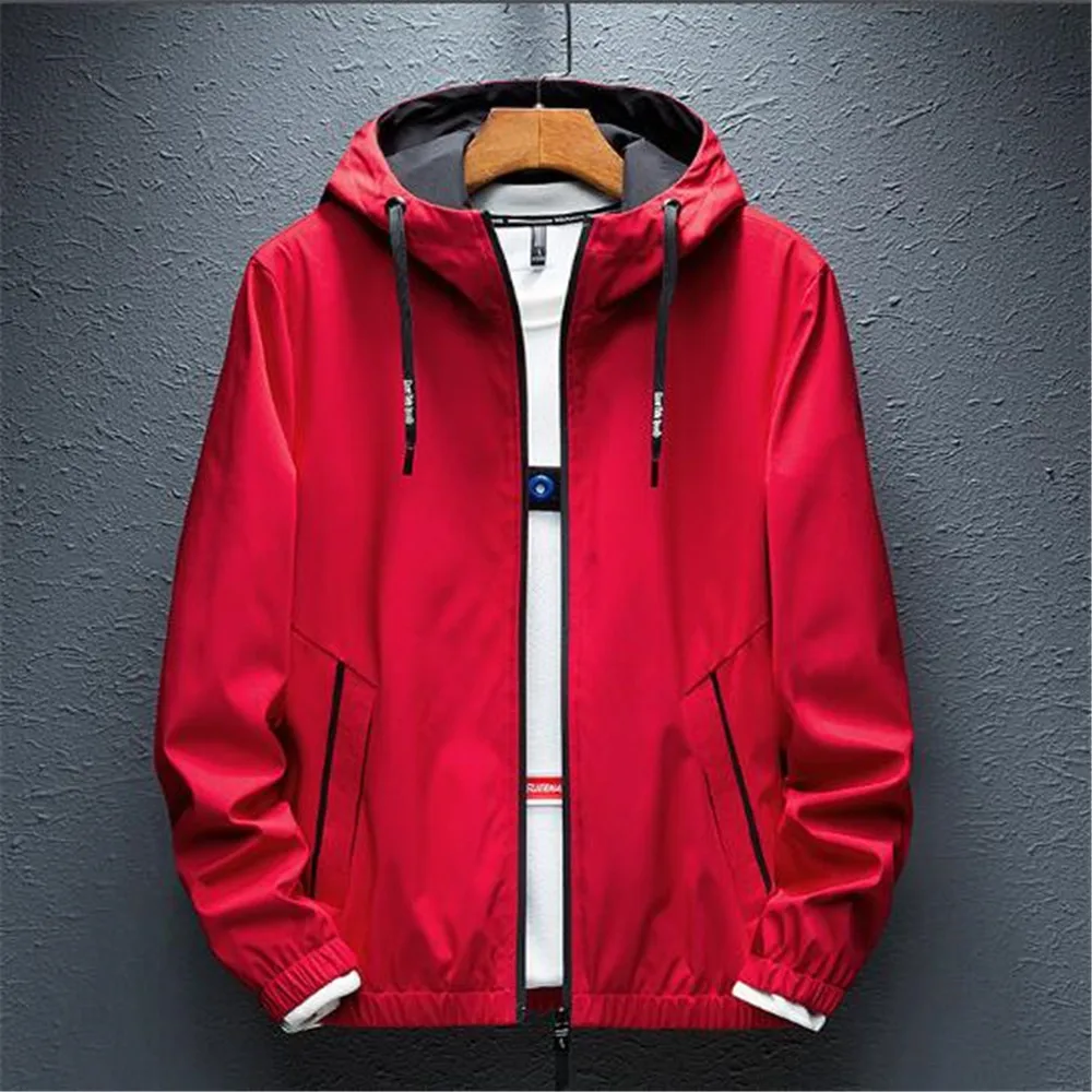 

Spring and Autumn Hot Style Men's Youth Korean Slim Jacket Hooded Coatackets Clothes