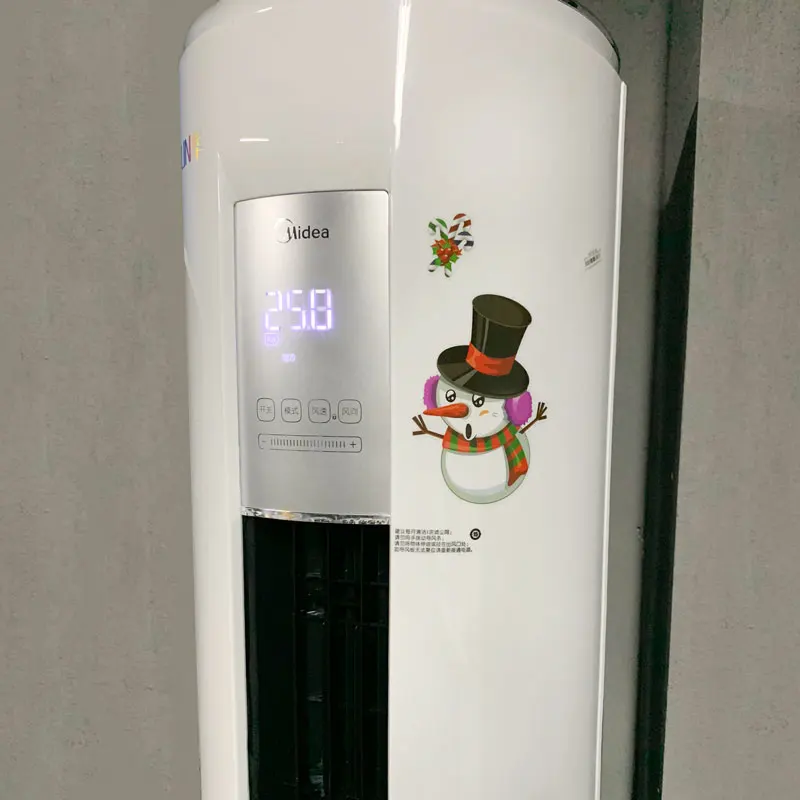 Съемное рождественское окно стеклянная наклейка рождественские украшения для