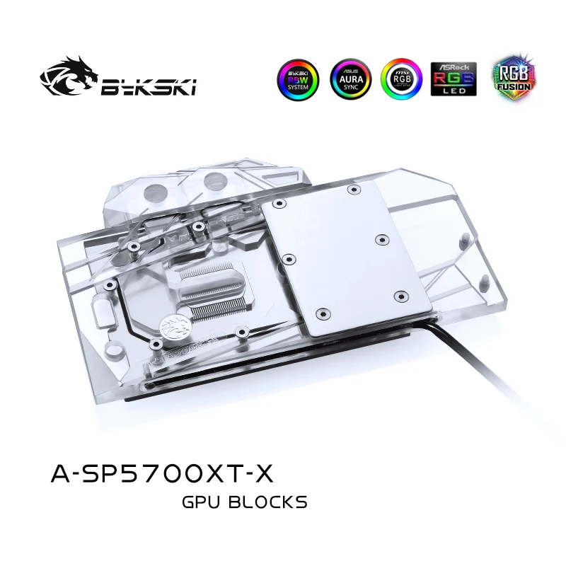 Bykski a sp5700xt x видеокарта с водяным охлаждением sapphire RX 5700 XT platinum version|Фланцы| |