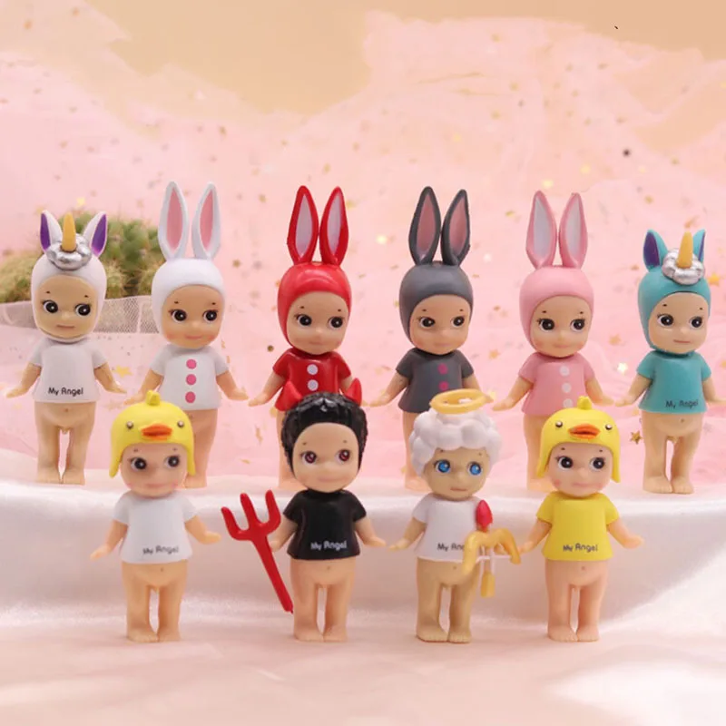 Мини кукла сыночек Ангел Дьявол Купидон Единорог кролик лошадка с куклой