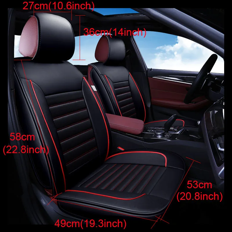 Чехлы для автомобильных сидений из искусственной кожи автомобильные аксессуары