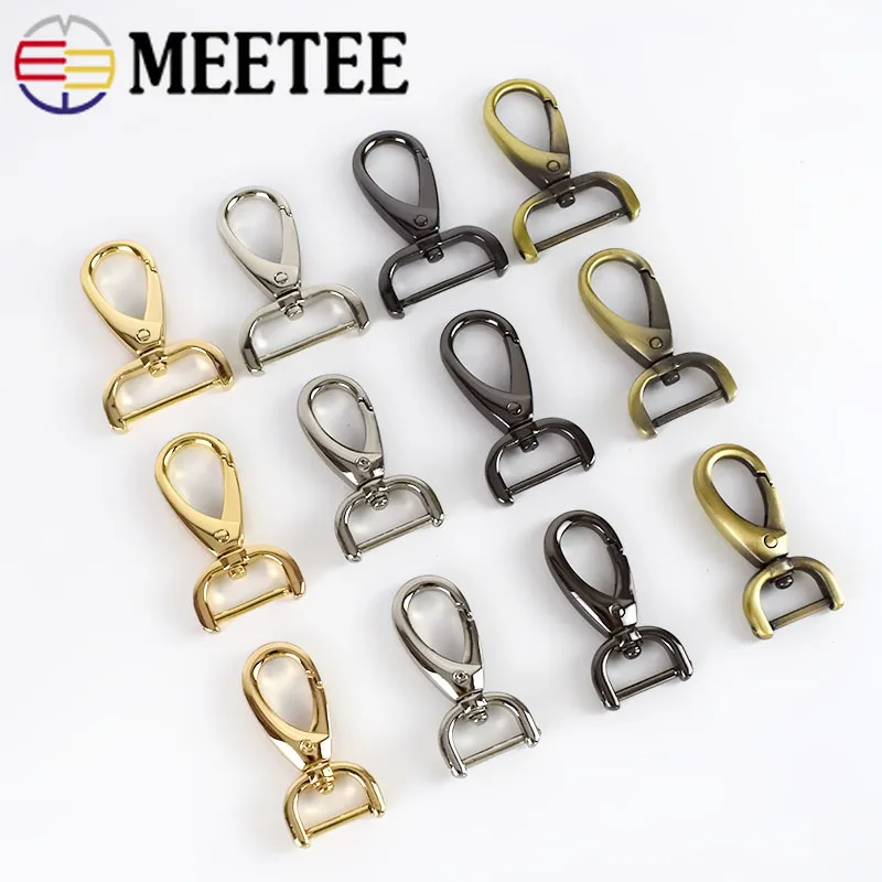 2 шт. металлическая сумка для багажа Meetee 20/25 мм сумки застежки пряжки собак