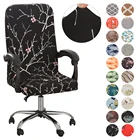 13 стилей, эластичный чехол для офисного компьютера, стула, чехлы, с рисунком эластичные чехлы на кресла, защита от грязи, вращение