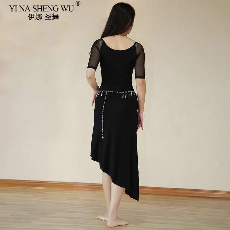 Женский костюм для танца живота тренировочный комплект платье с короткими