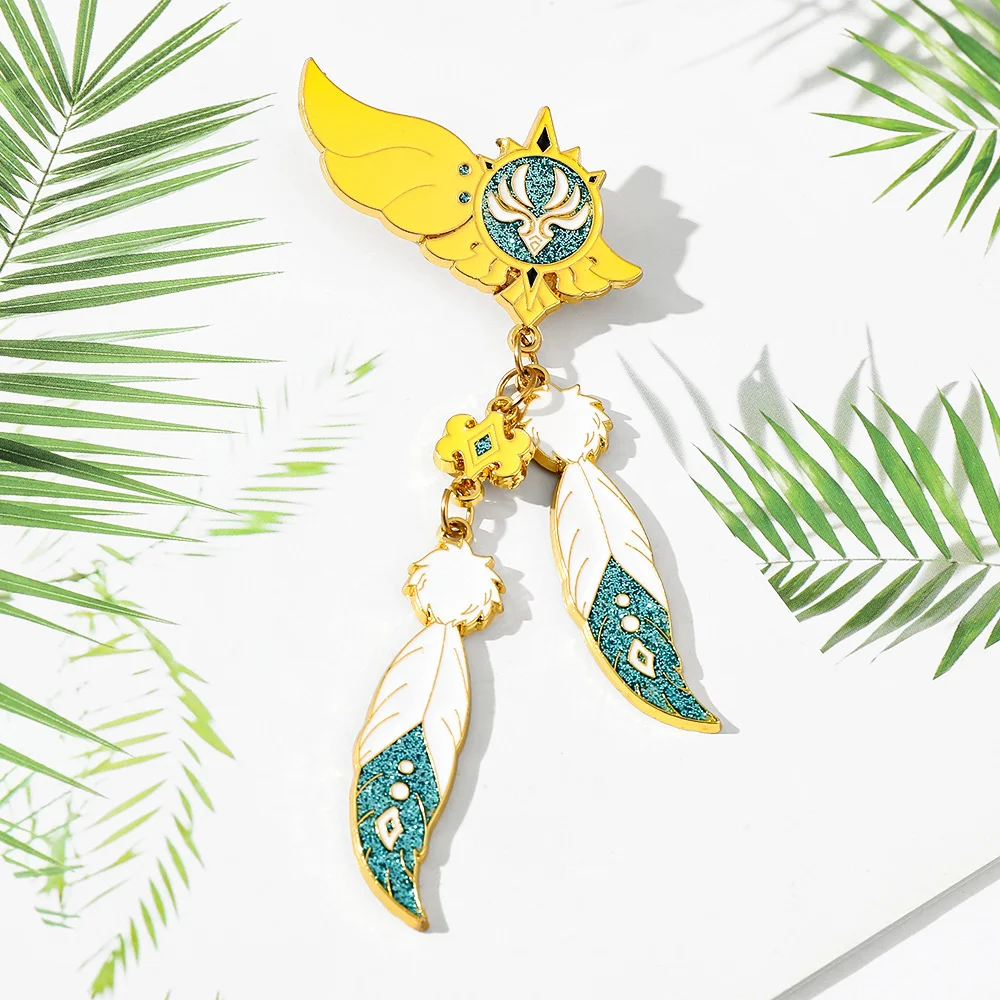 Хит продаж аниме юанжин периферический металлический значок Венди брошь с Богом