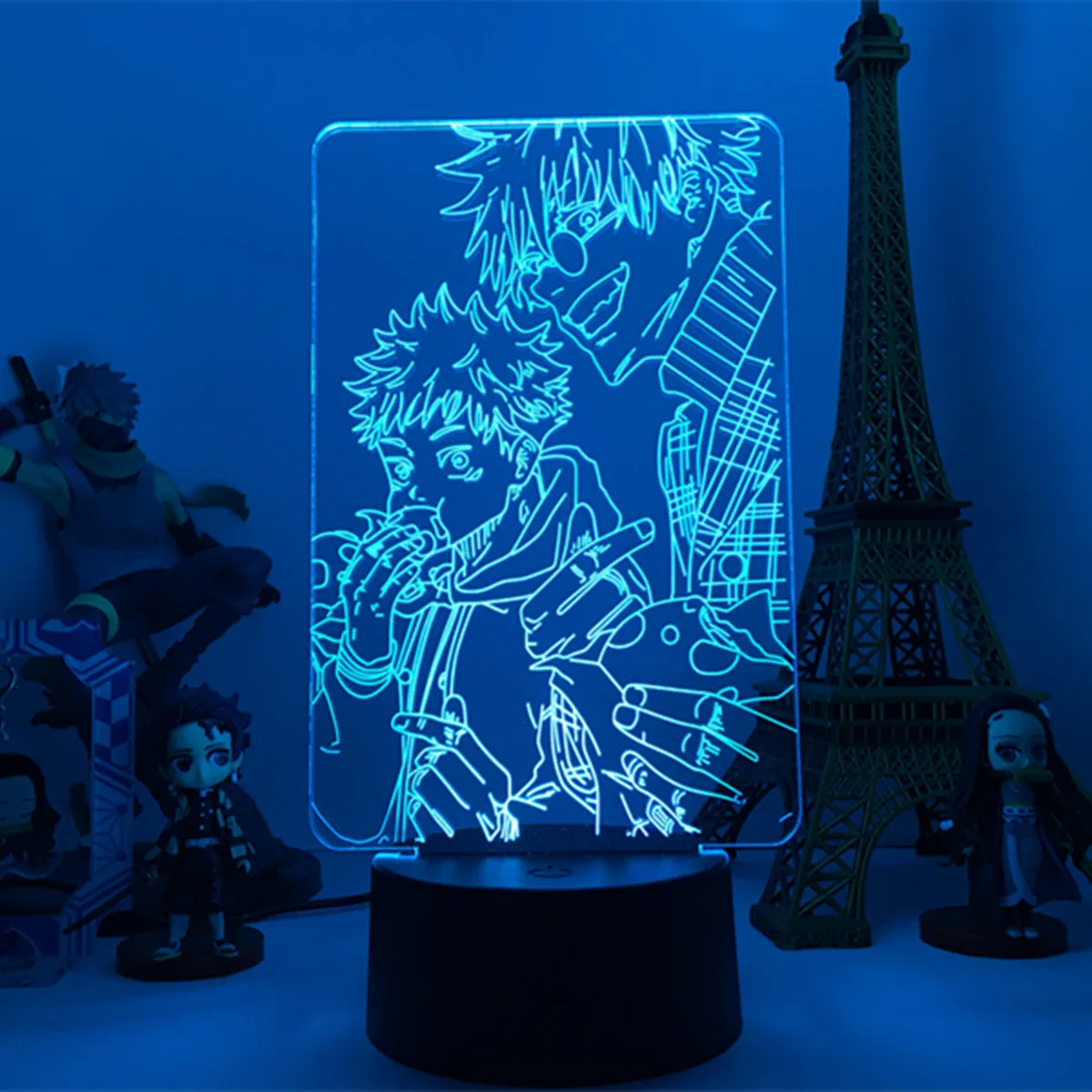 

Anime Lamp Jujutsu Kaisen LED Night Light Satoru Gojo Funny Figure Model 3D Lamp Bedroom Decoration Birthday Christmas Gifts