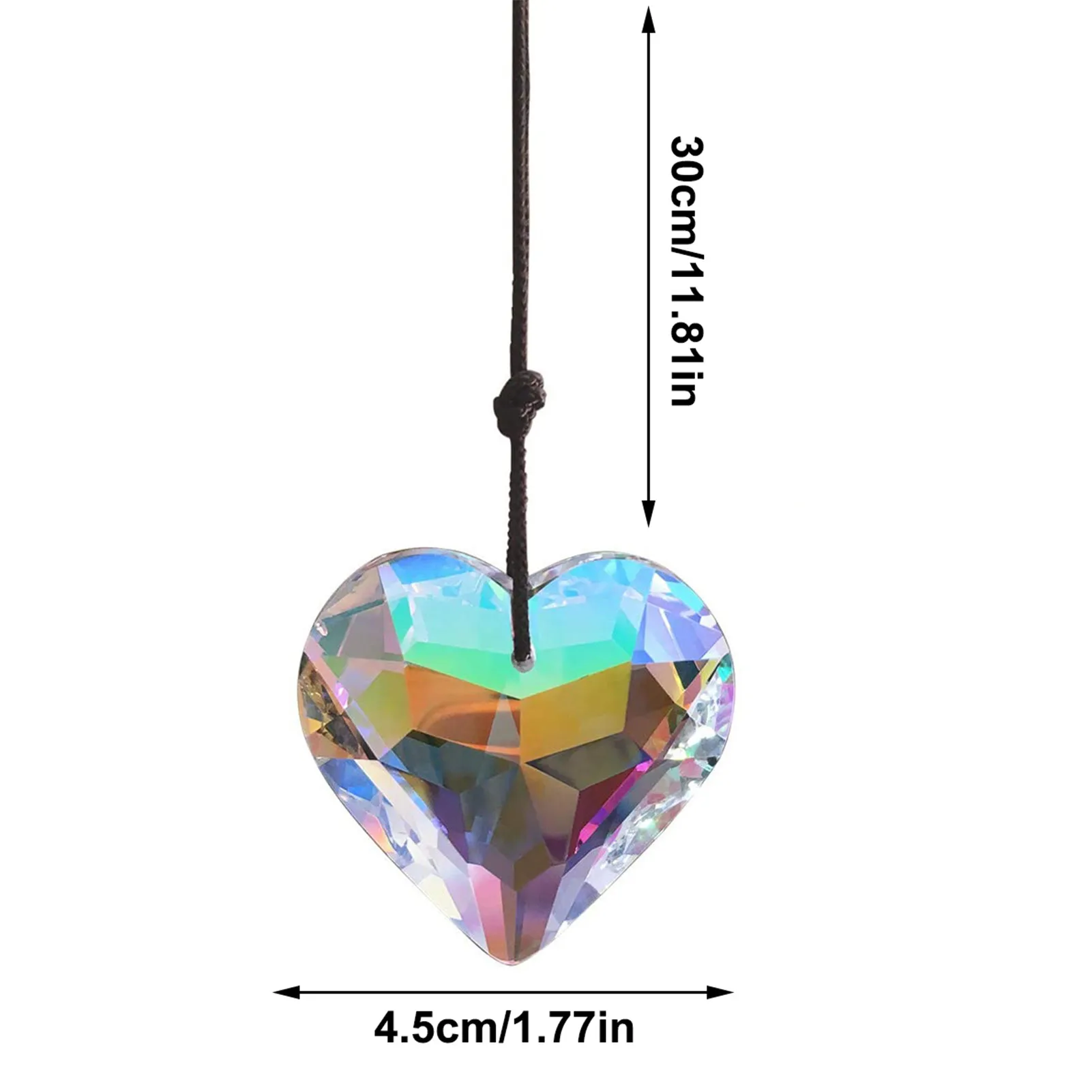 

Crystal Suncatcher Heart Pendant Suncatcher Rainbow Pendant Crystal Heart Prisms Pendant Rainbow Maker Pendant