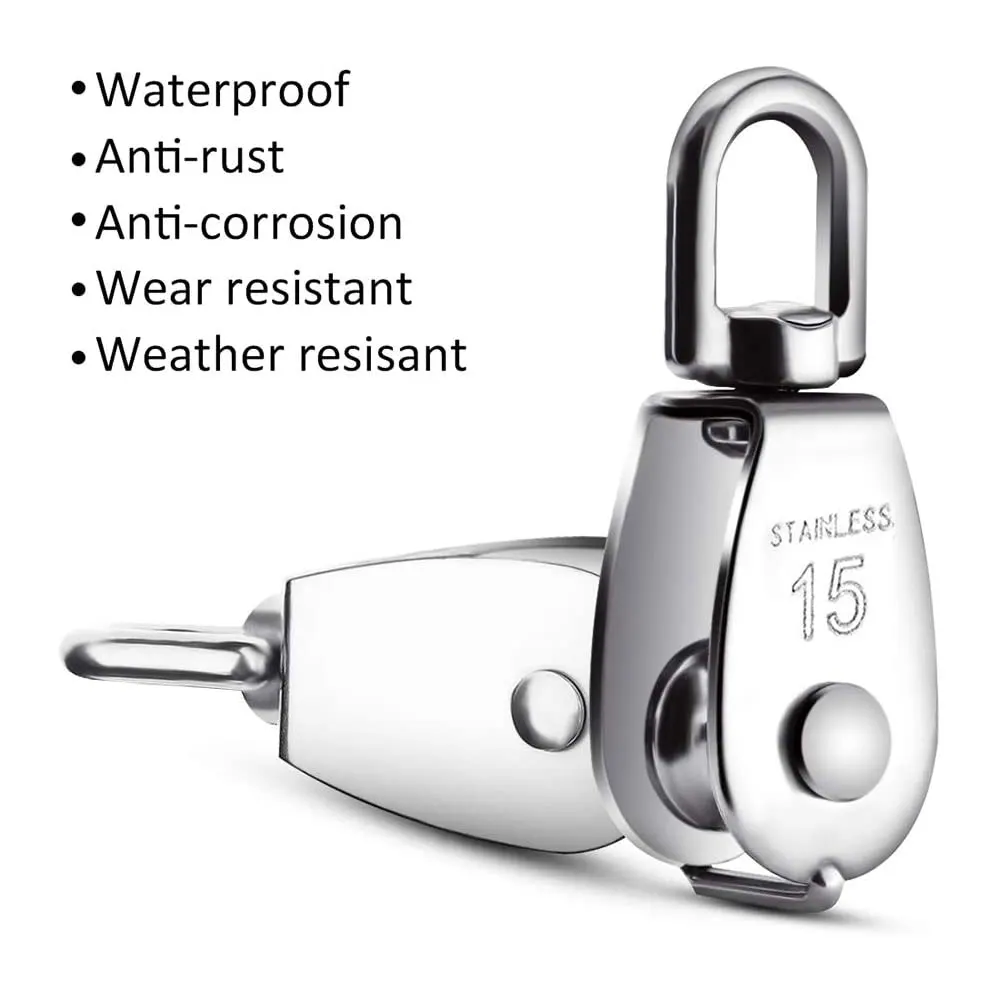 Трос из нержавеющей стали подъемный Блок-шкив для крана M15 трос с одним шкивом