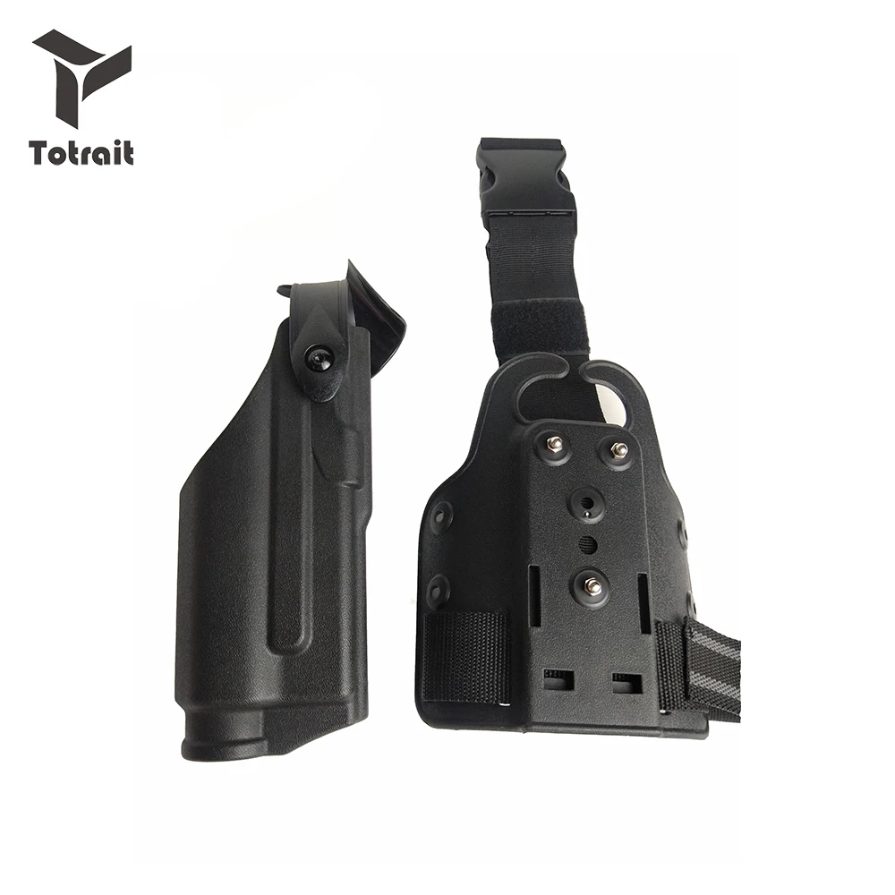 

Airsoft Safarilands Pistol Glock17 19 22 23 31 Belt Holsters Flashlight Right Hand Use Leg Holster Light Bearing glock Holster