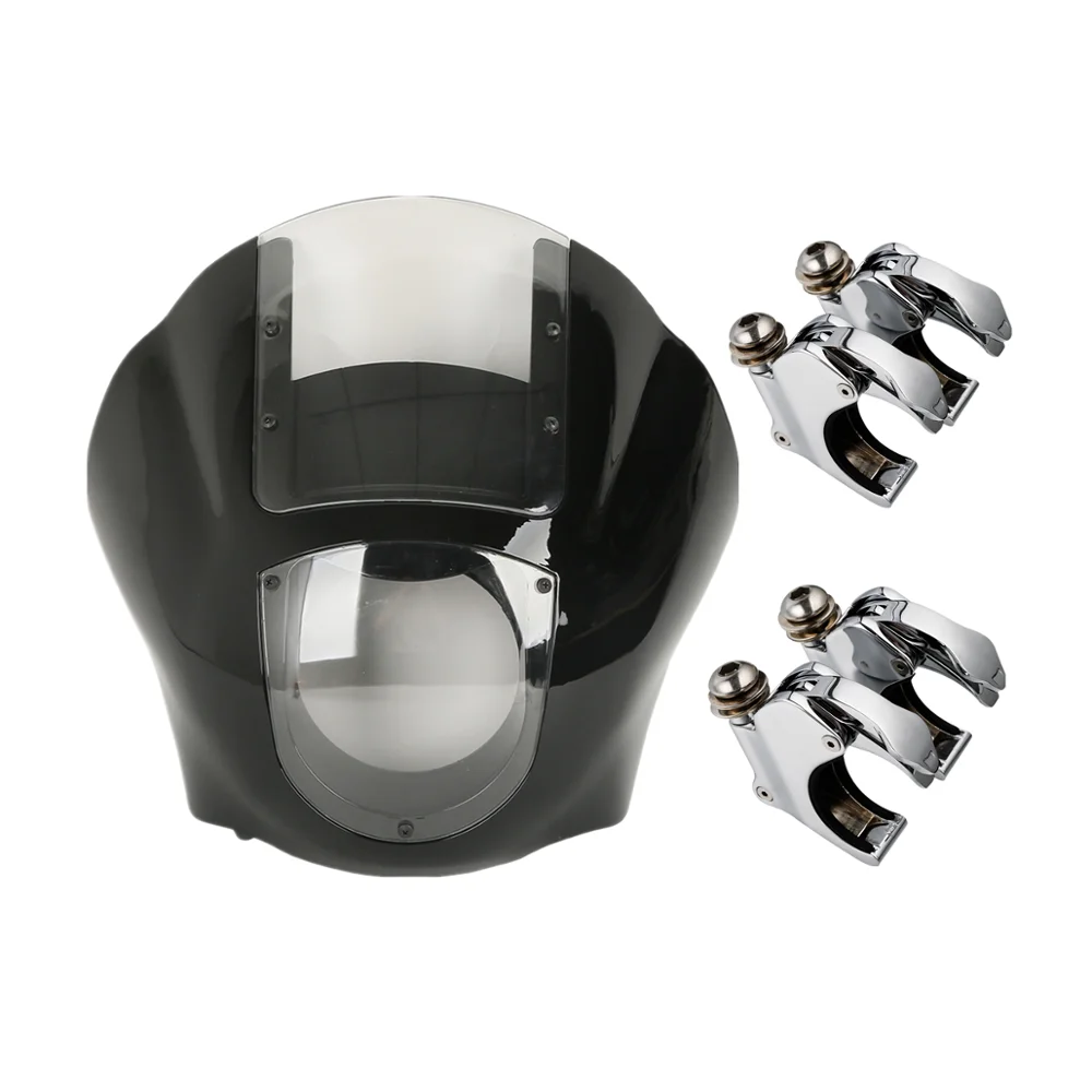 Мотоцикл четверть обтекатель лобовое стекло 49 мм вилка зажим для Harley Sportster XL1200X Dyna