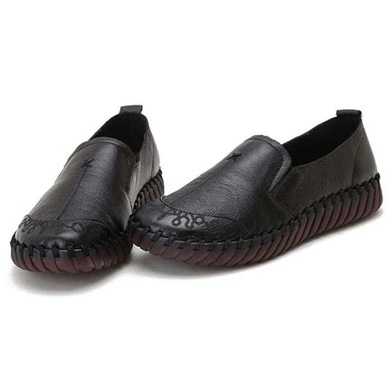 Туфли женские из натуральной кожи лоферы Мокасины удобная летняя повседневная