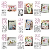 christmas cookies christmouse day of the dead happy fall clear stamps and coordinating dies for diy scrapbooking card craft