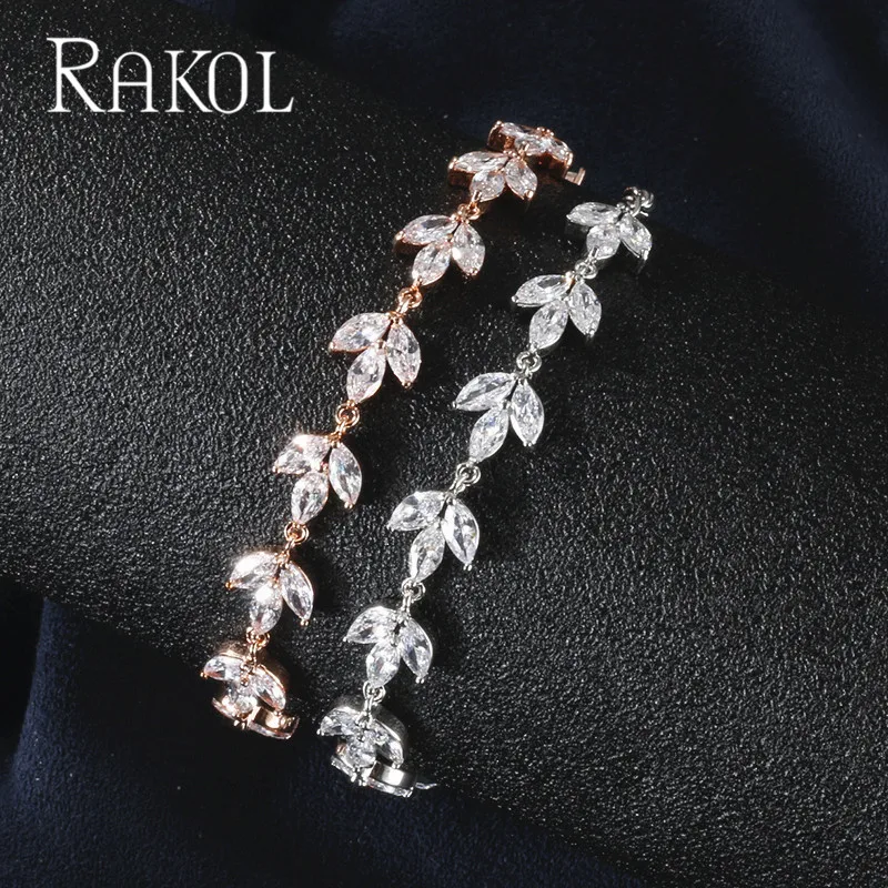 RAKOL классический AAA маркиз Обрезной с квадратными кристаллами циркония лист