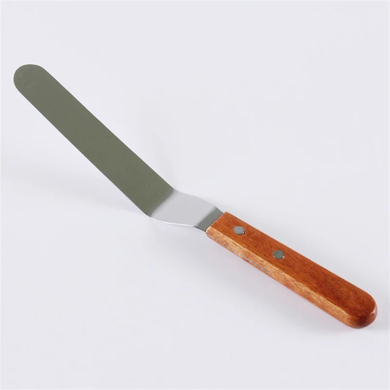 Stainless Steel Cake Baking Pastry Spatula Cream Butter Smooth Tools | Дом и сад