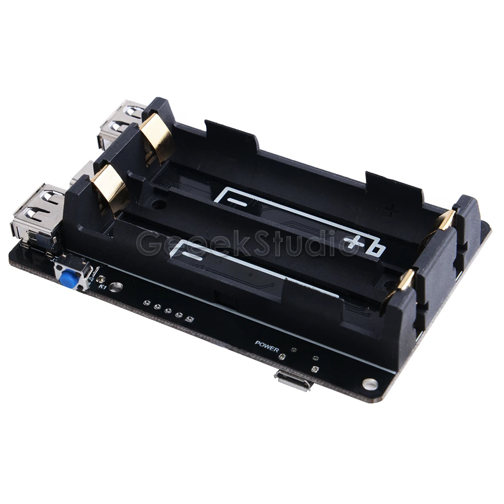 Новое UPS устройство питания расширенное два порта USBA для Raspberry Pi 4 B/3B+/3B, совместимо с батареей 18650(не входит в комплект