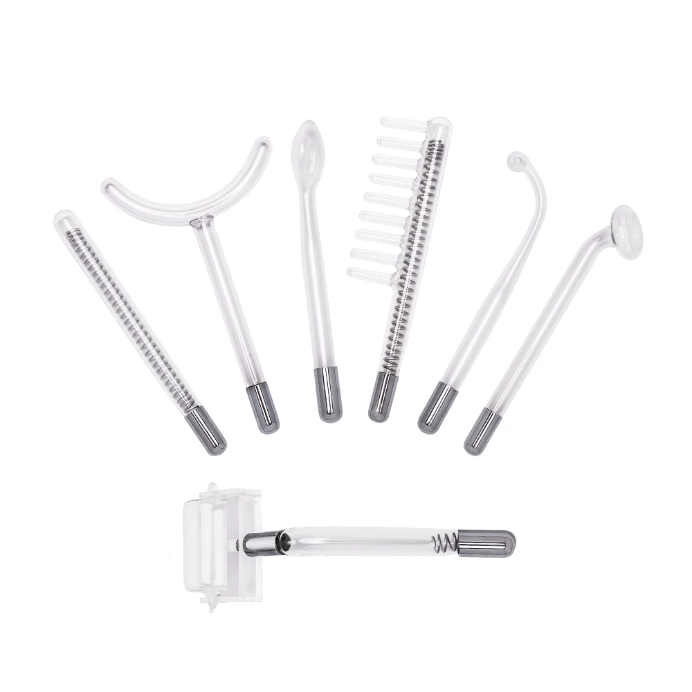 Beauty Star 7 In 1 Electrode Glass Tube High Frequency Facial Machine Spot Acne Wand Facial Spa High Frequency Facial Skin Care