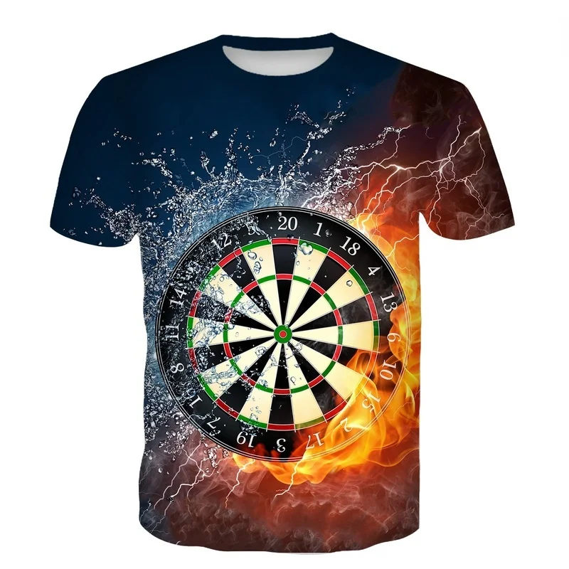 

Fashion 3d Printed T-shirt Men's 3D T-shirt Darts T-shirt Dart Throwing Game Graphic T-shirt Funny Top