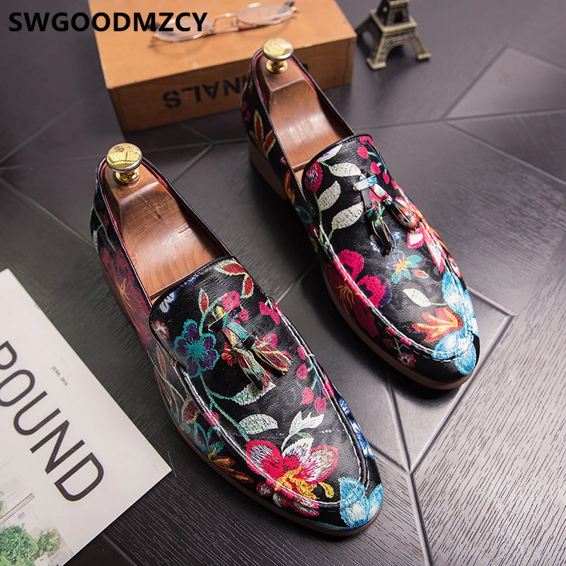 Обувь для вечеринок Для мужчин формальные Мокасины Мужская модельная обувь под