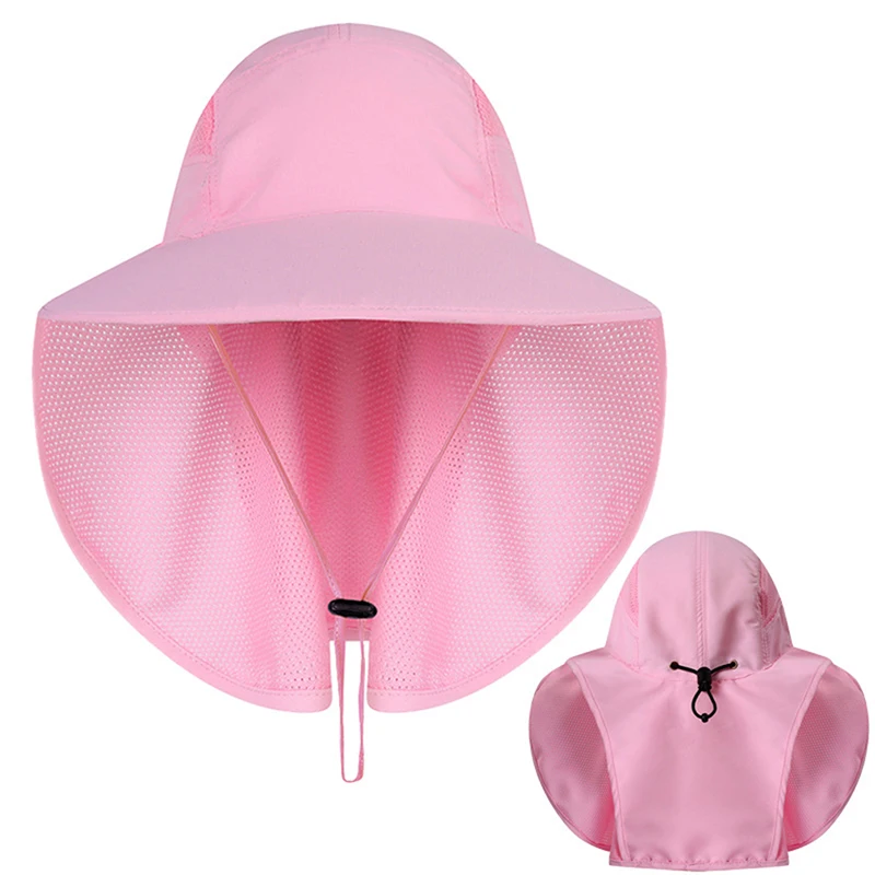 

Outdoor Beach Caps Outdoor Sport Fishing Hiking Hat UV Protection Face Neck Flap Man Sun Cap Sports Accessories