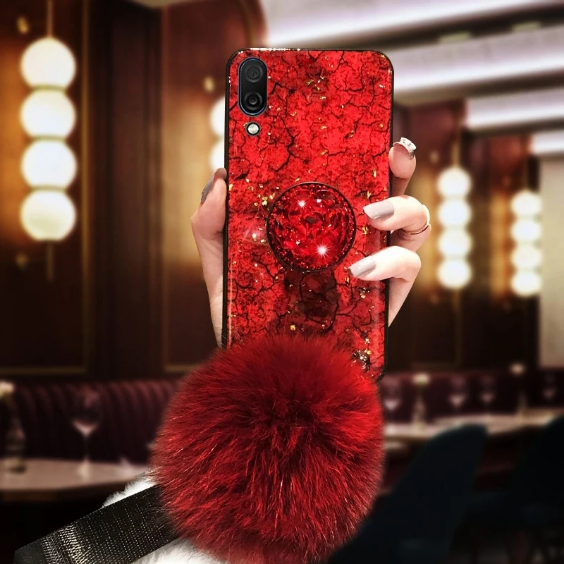 Эпоксидная Золотая фольга драгоценный камень чехол для телефона Huawei Honor 10 20 Lite Y7