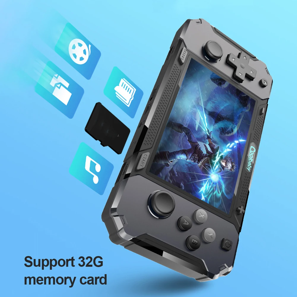 

RS3128 Game Console Android Retro Game Console Portable Handheld Gaming Players for PSP for PS1 4.0 Inch IPS Screen 2500mAH