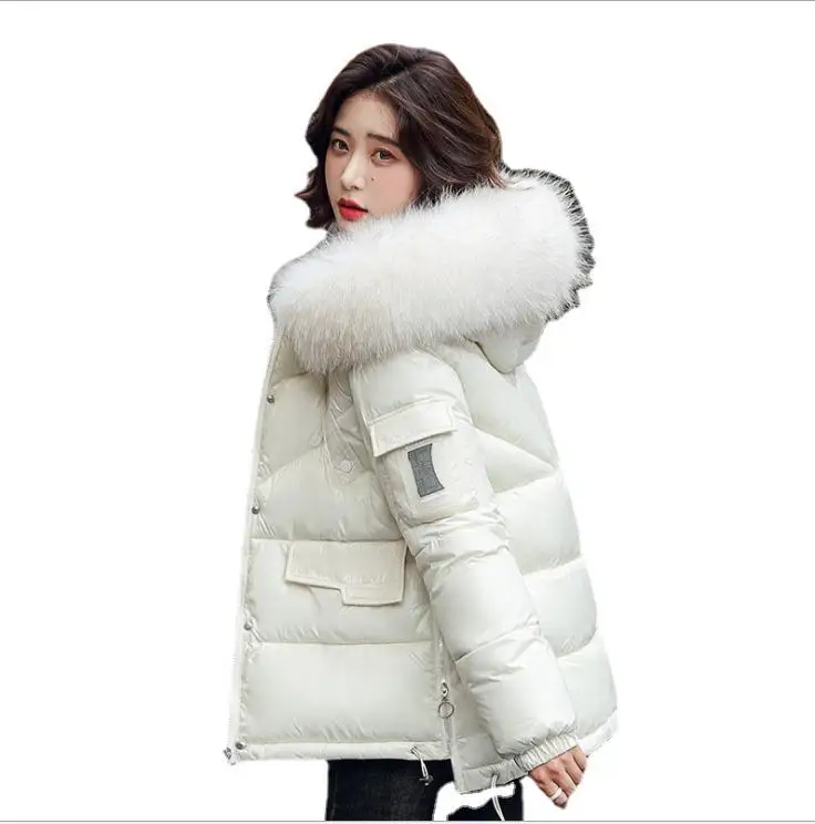 

Женская зимняя и осенняя куртка на хлопковом наполнителе, с капюшоном