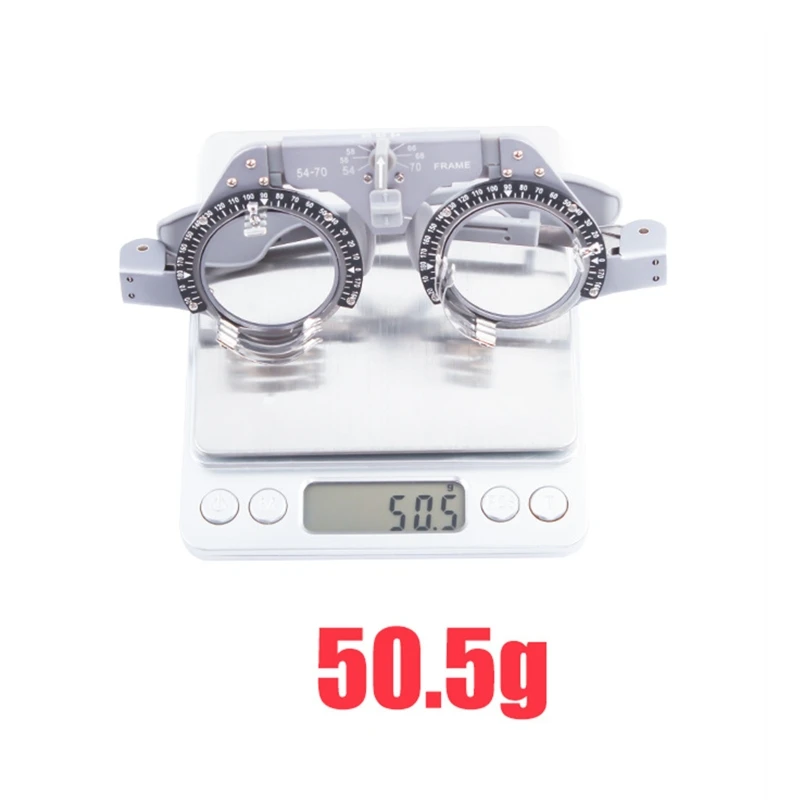 

Trial Frame Pupil Distance Adjustable Optical Lens PD 54-70mm Pure Titanium 50g M2EF