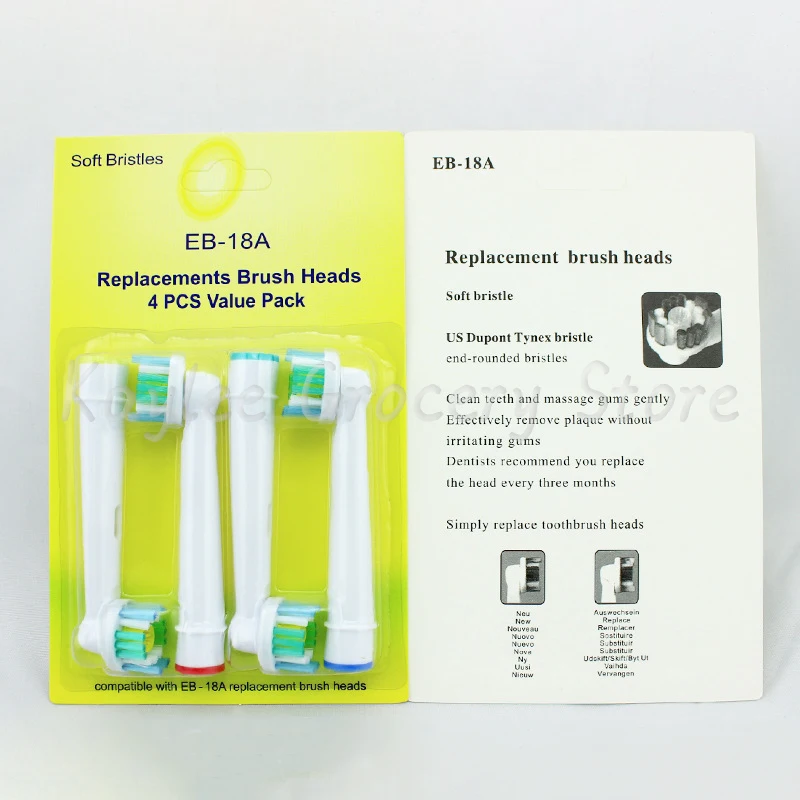 

20PCS EB18A Brush Head 3D Whitening Oral Hygiene Clean For Universal Electric Toothbrush Suitable for 1000/D4510/D12013/D12013W