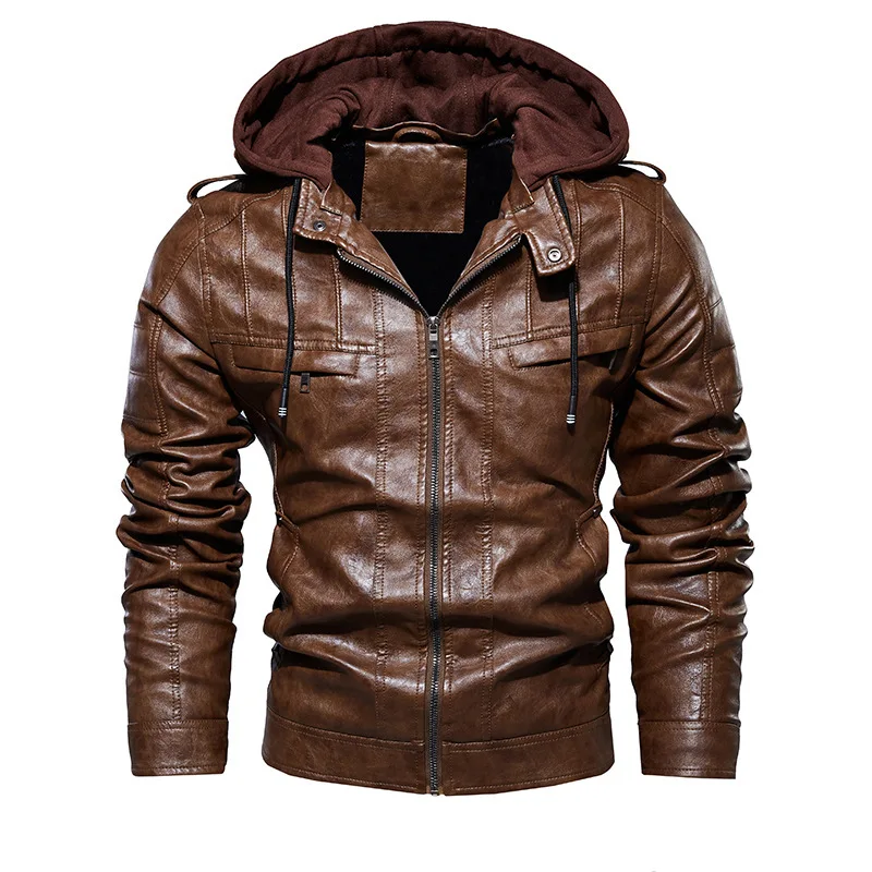 

Men Leather Jackets Men's Brand Motorcycle Leather Jacket Coat Men Casual PU Leather Jackets Male jaqueta de couro masculina
