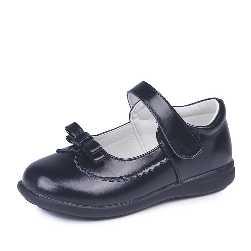 Spring Autumn Children Girls Shoes For Kids School Leather Student Black Dress 4 5 6 7 8 9 10 11 12 13-16T |
