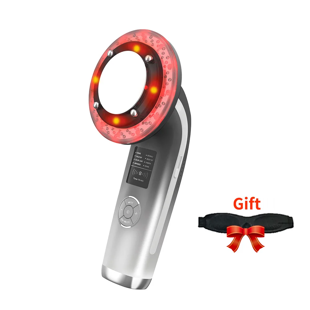 

8 In 1 Ultrasound Cavitation EMS Body Slimming Massager Lipo Fat Burner Machine Galvanic LED Infrared Weight Loss Facial Lifting