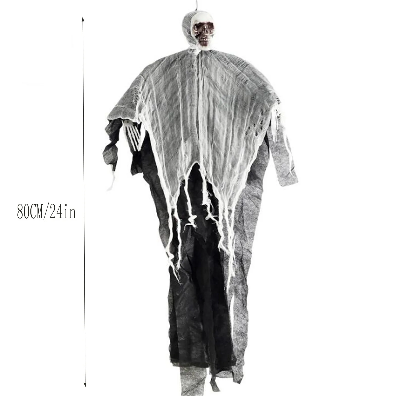 

Halloween Gauze Skull Ghost Festival Pendant Party Supplies Creepy Skeleton Hanging Pendant Halloween Haunted House Decoration