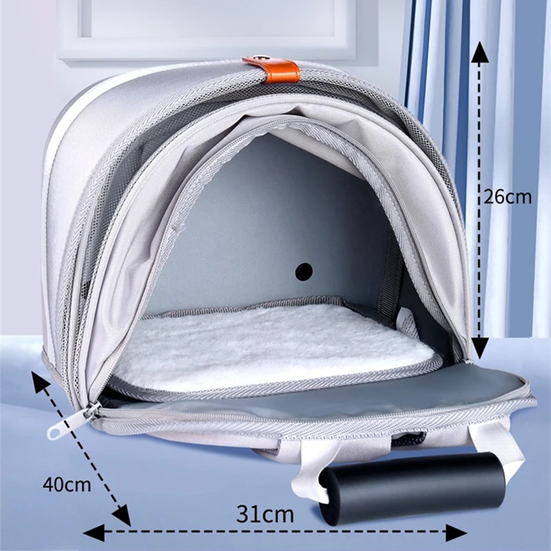 MAMY-mochila transpirable port&aacute;til para mascotas, bolsa de transporte para perros peque&ntilde;os, accesorios para gatos-4