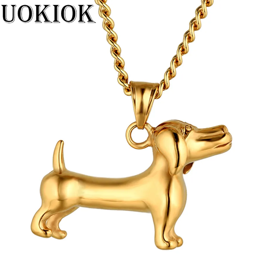 777 ожерелье из нержавеющей стали Женское и мужское колье в виде животного простая
