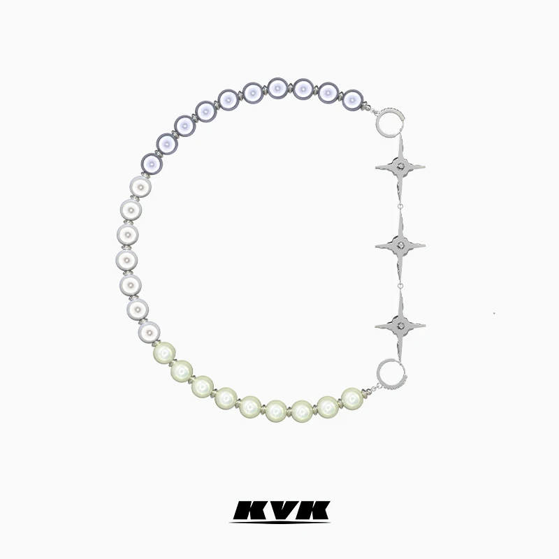 

KVK stitched Necklace women's clavicle chain 2021 new fashion niche design simple net red jewelry fashion accessories