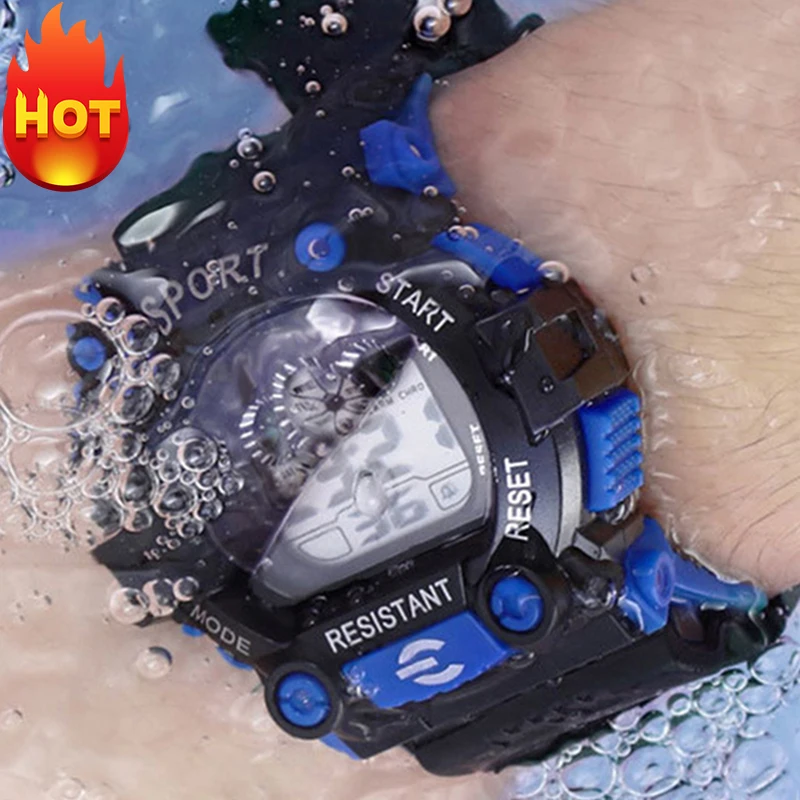 

Kids Boys Watches Waterproof 2021 Fashion LED Waterproof Children Watch Digital Clock Sport Back Light Calendar Alarm Wristwatch