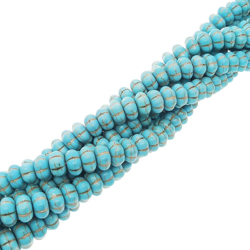 Бусины в форме тыквы из натурального синего камня 8-18 мм полудрагоценные камни