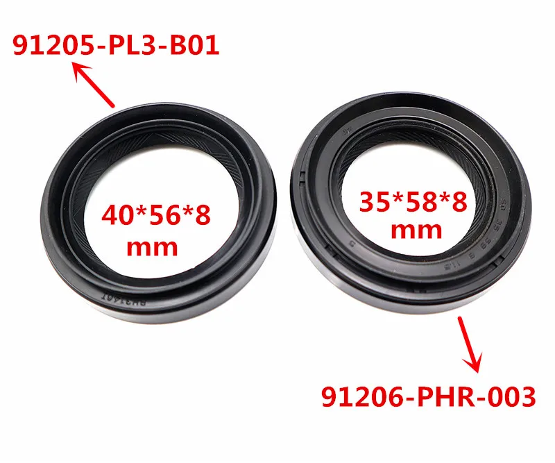 

2PCS/SET New Drive Axle Seal 91205-PL3-B01 91206-PHR-003 For HONDA Civic